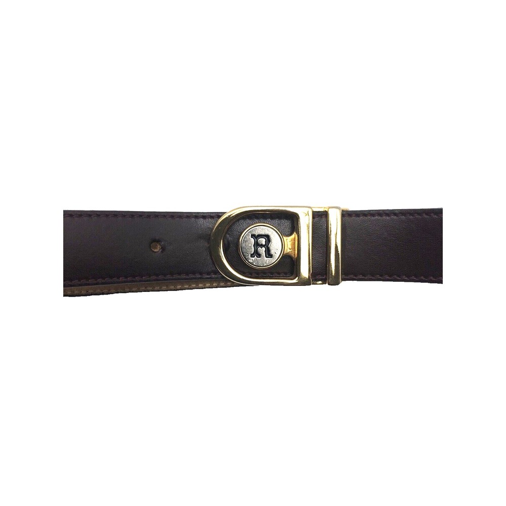 Mens Belt 38 Dark Brown Leather 07534 Matil‎ Dress Golf Business Made in Spain